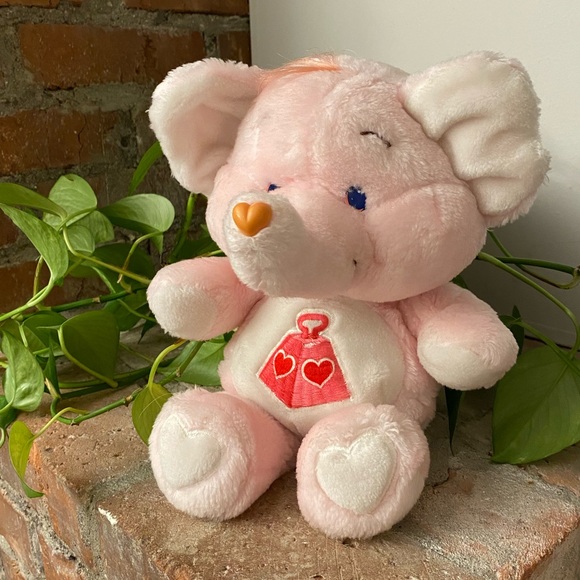 Care Bears Other - Care bear Cousins Lotsa Heart elephant plush 1983 11”